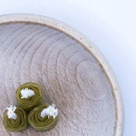 Zestaw Natura | 3 małe świece | Naturalne świece z wosku pszczelego | 100% wosk pszczeli