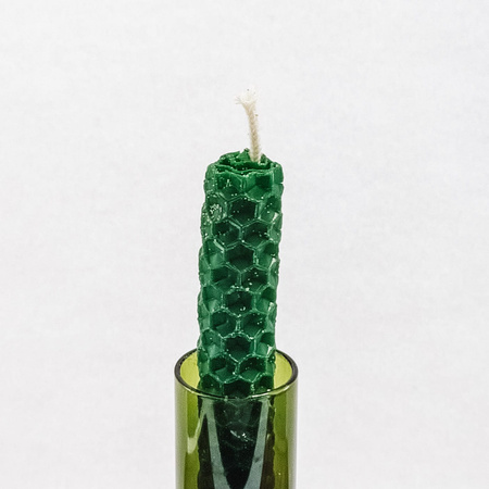 Zestaw Obfitość | 3 małe świece | Kolorowe świece z naturalnego wosku pszczelego | 100% wosk pszczeli