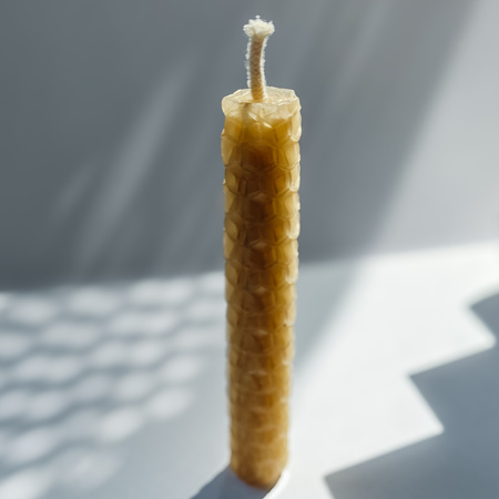 Zestaw Natura | 3 małe świece | Naturalne świece z wosku pszczelego | 100% wosk pszczeli