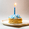 Świeczki urodzinowe na tort z naturalnego wosku pszczelego - niebieskie | Naturalne świeczki | 100% wosk pszczeli