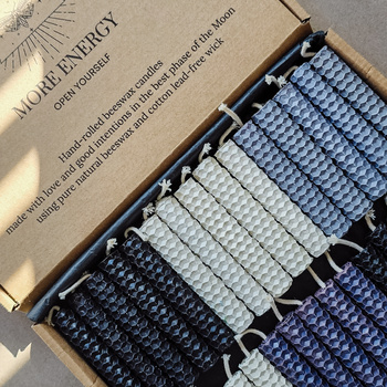 Zestaw Oczyszczenie | 30 małych świec | Kolorowe świece z naturalnego wosku pszczelego | 100% wosk pszczeli