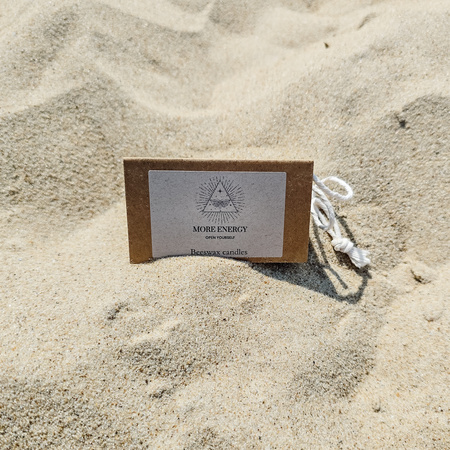 Zestaw Kreatywność | 3 małe świece | Kolorowe świece z naturalnego wosku pszczelego | 100% wosk pszczeli