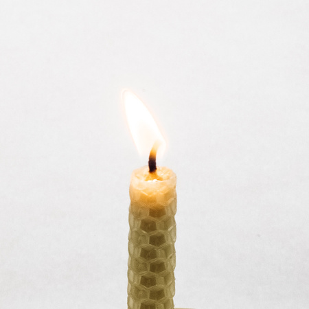 Zestaw Natura | 3 małe świece | Naturalne świece z wosku pszczelego | 100% wosk pszczeli