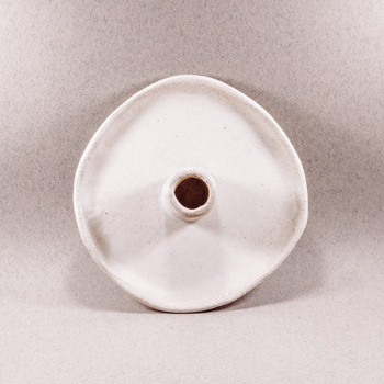 Świecznik ceramiczny do dużych świec (stołowych) | Ręcznie wykonany | Minimalistyczny design