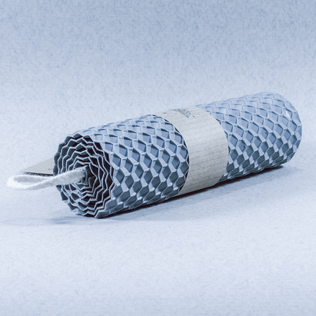 Gruba świeca słupkowa szara - jasnoszara | Naturalna świeca z wosku pszczelego | 100% wosk pszczeli