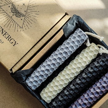 Zestaw Oczyszczenie | 12 małych świec | Kolorowe świece z naturalnego wosku pszczelego | 100% wosk pszczeli