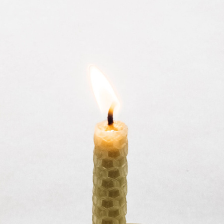 Zestaw Natura | 3 małe świece | Naturalne świece z wosku pszczelego | 100% wosk pszczeli