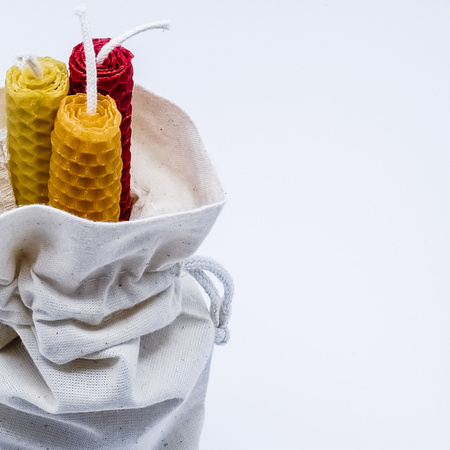 Zestaw Kreatywność | 3 duże świece | Kolorowe świece z naturalnego wosku pszczelego | 100% wosk pszczeli