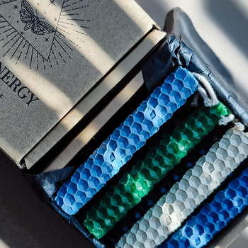 Zestaw Zdrowie | 12 małych świec | Kolorowe świece z naturalnego wosku pszczelego | 100% wosk pszczeli