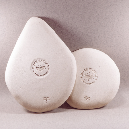 Zestaw - świecznik ceramiczny do dużych świec (stołowych) i podstawka do grubych świec słupkowych | Ręcznie wykonane | Minimalistyczny design